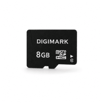 Digimark 8GB microSDHC memory card inserted in a device