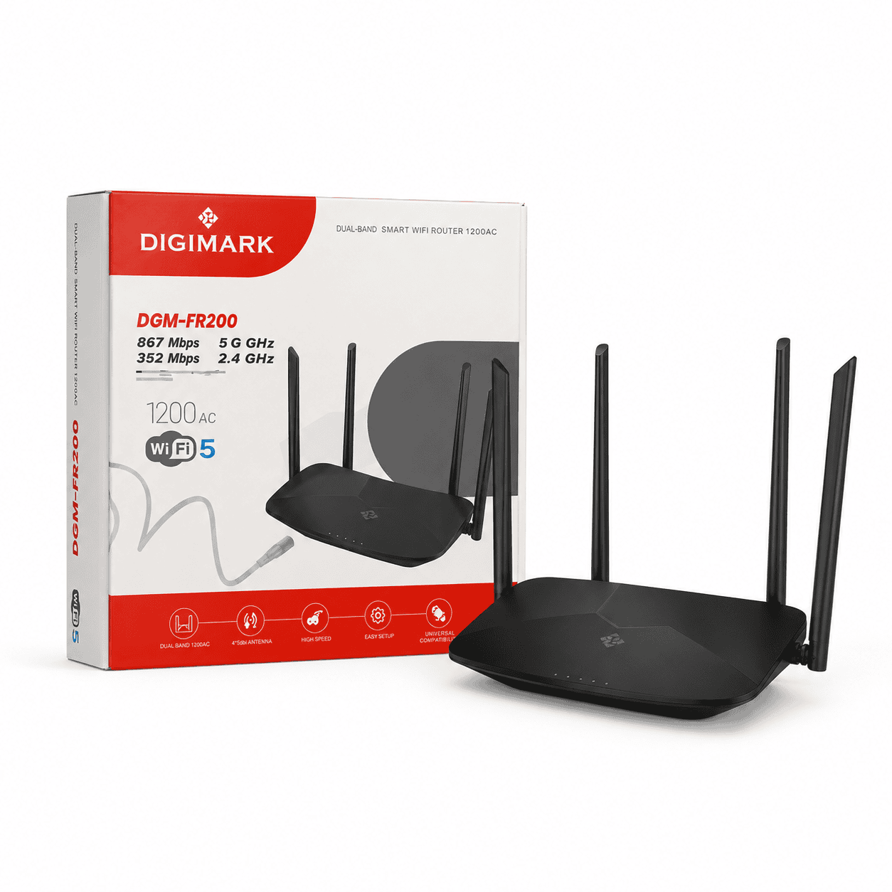 DIGIMARK DGM-FR200 AC1200 WiFi Router