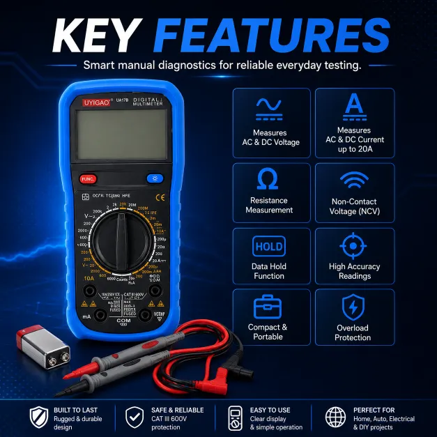 Digital Multimeter with LCD Display - Image 2
