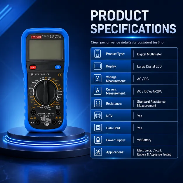 Digital Multimeter with LCD Display - Image 3