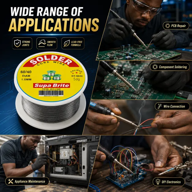 Supa Brite 60/40 Flux Core Solder Wire 50g - Image 4