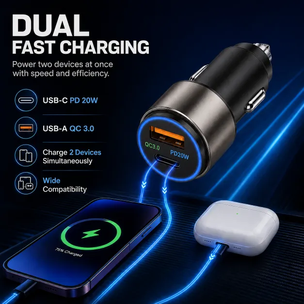 T-33 33W PD Fast Car Charger - Image 2