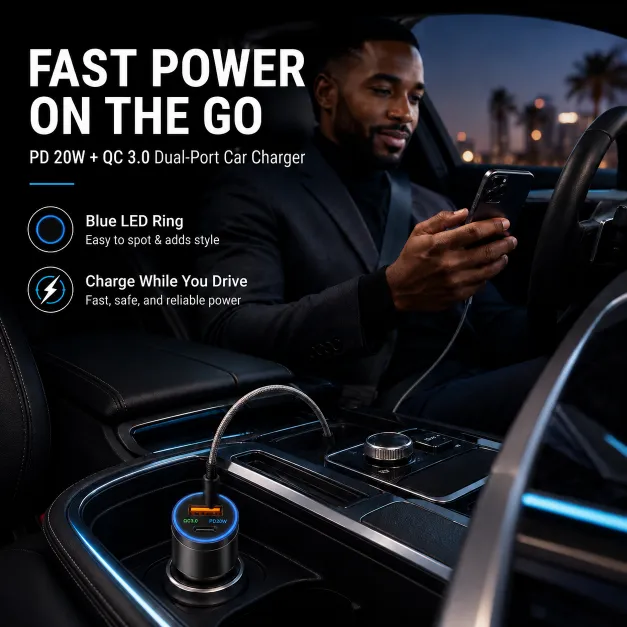 T-33 33W PD Fast Car Charger - Image 3