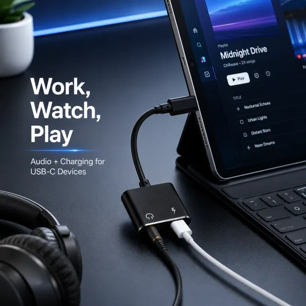 USB-C Audio and Charging Adapter 2-in-1 - Image 5