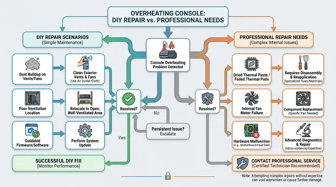 OVERHEATING CONSOLE:DIY REPAIR Vs. PROFESSIONAL NEEDS