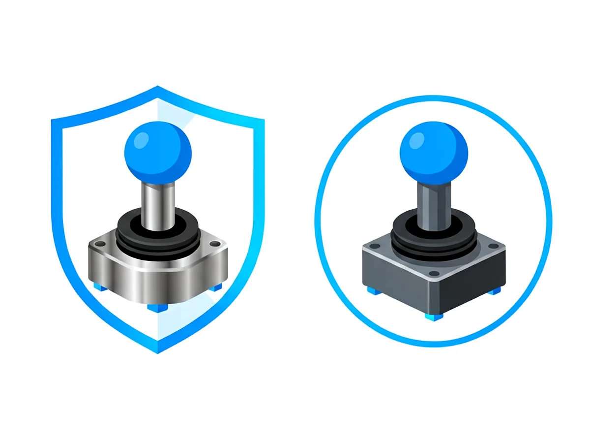 Comparison of an original quality analog stick module versus a simpler aftermarket version