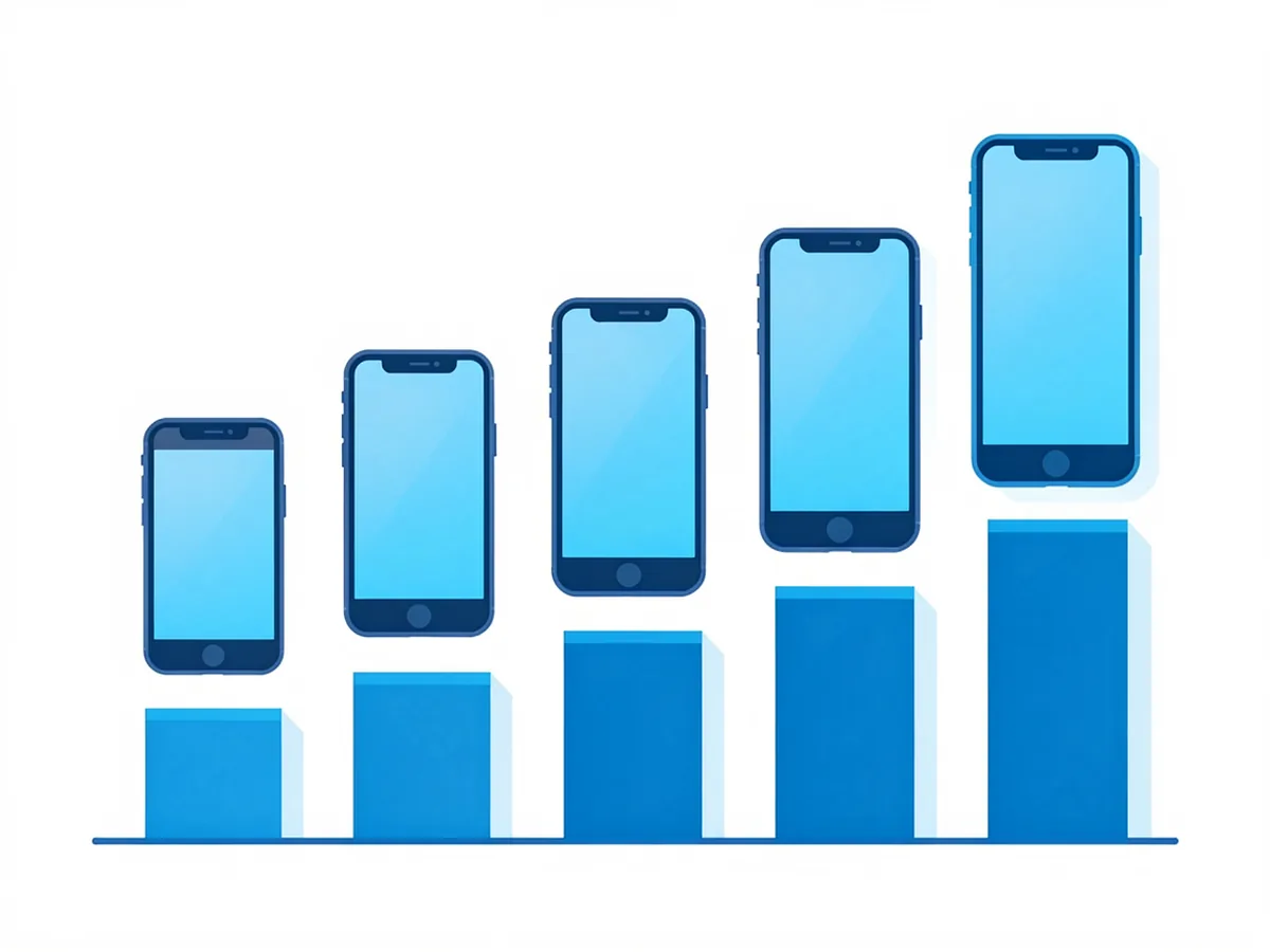 Illustration of repair cost rising from older to newer iPhone models, showing how iPhone screen replacement cost increases
