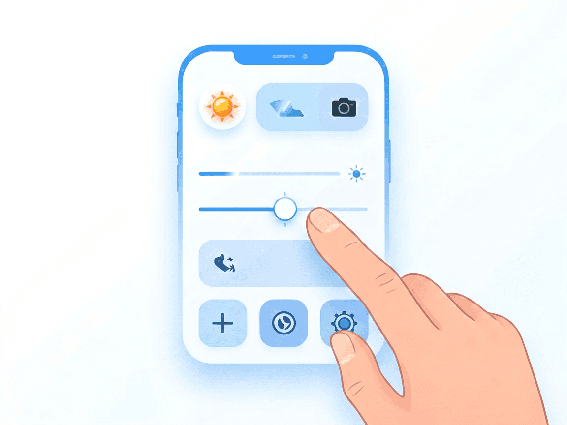 Steps to check True Tone: open Control Center, hold brightness slider, check True Tone button