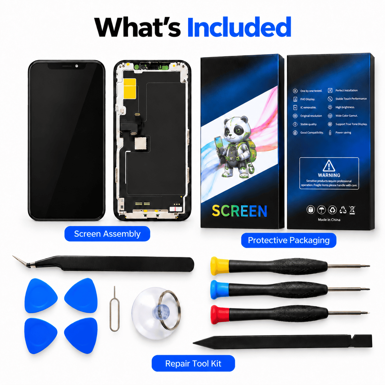 iPhone 11 Pro TFT Replacement Screen Assembly & Repair Tools - product image