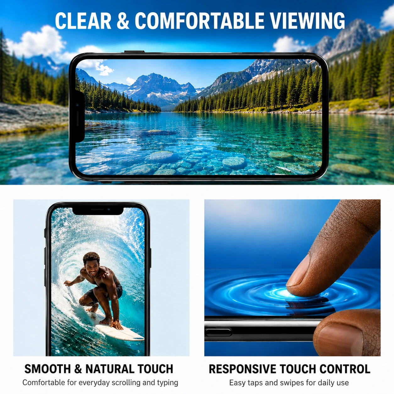 iPhone 12 / 12 Pro TFT Replacement Screen Assembly & Repair Tools - product details