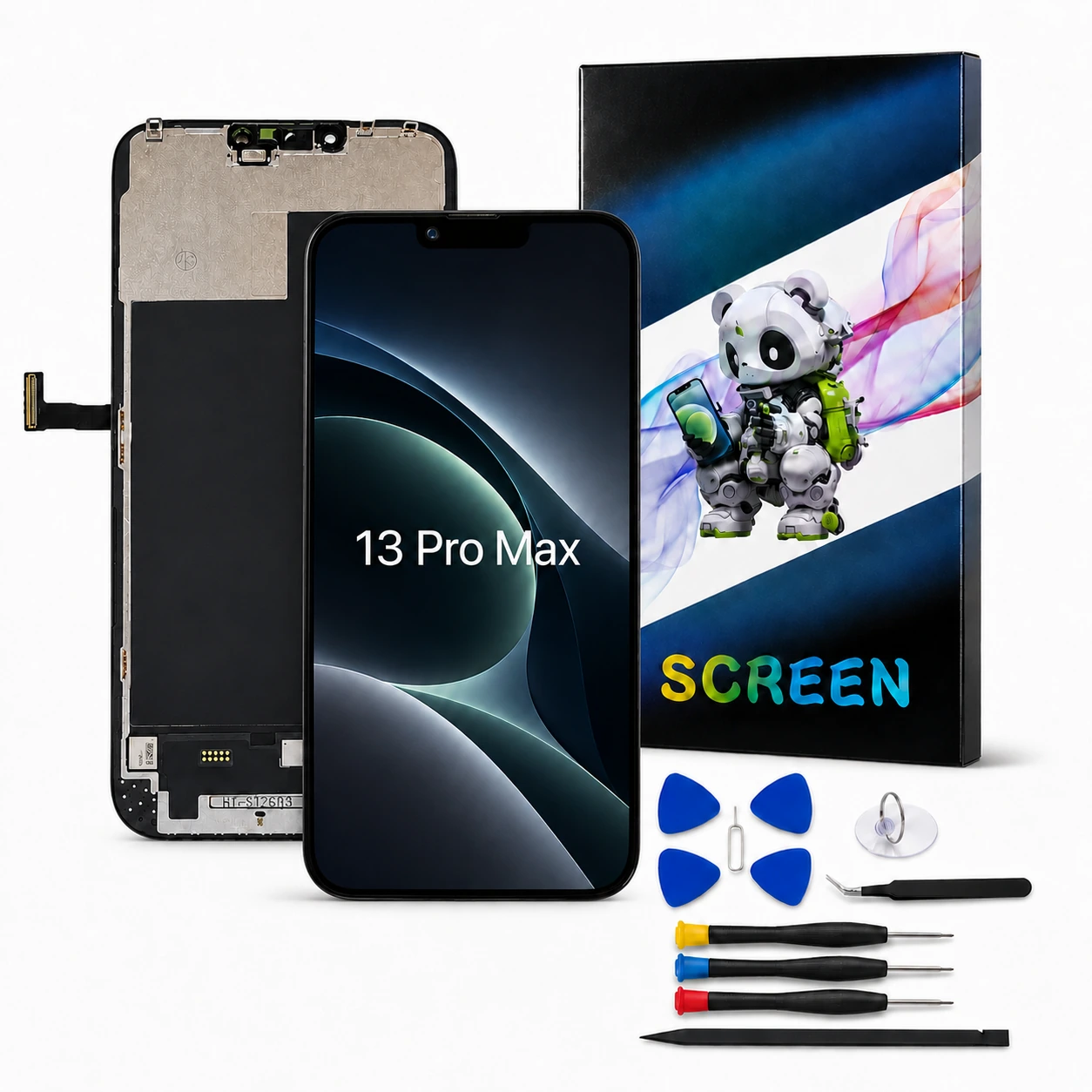 iPhone 13 Pro Max TFT Replacement Screen Assembly & Repair Tools - product details